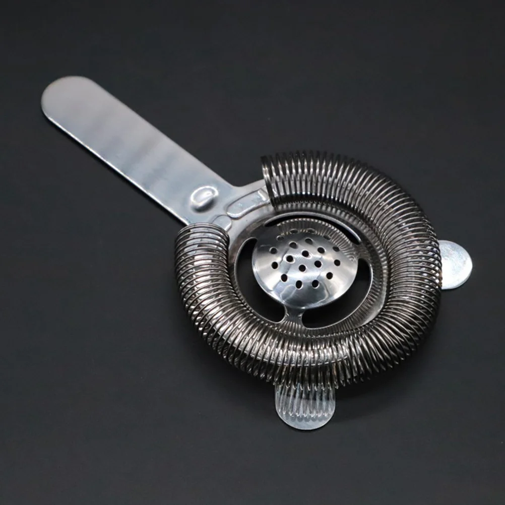 

Premium Stainless Steel Cocktail Strainer Reusable Bar Strainer Tool Multi-Function Ice Residue Separator Drink Accessory For