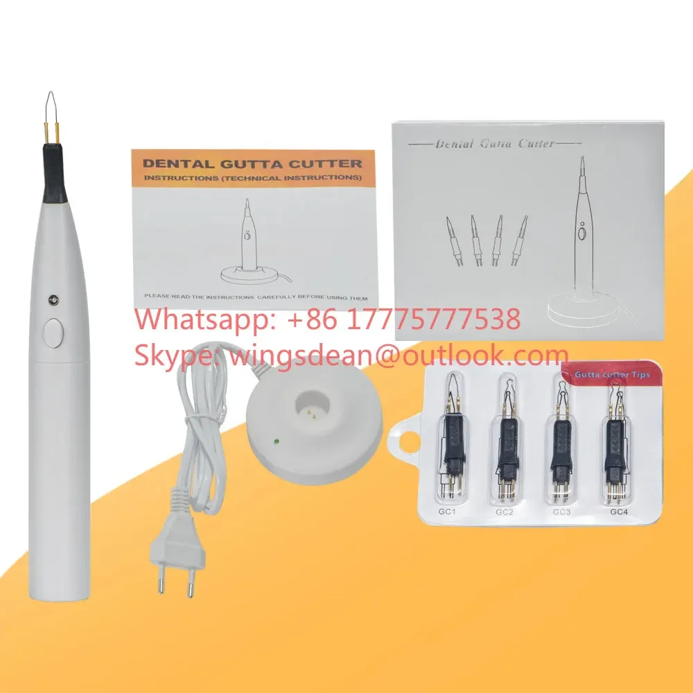Electrocoagulation Hemostatic Pen 4 Tips Tooth and Gingival Cutter Dentals Gutta Percha Cutting Wireless Charging Socket Heating