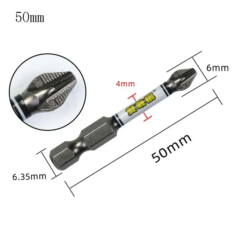 1pc Bit de fenda de fenda de fenda 1/4 HEX PH2 PH2 PH2 PH2 PH2 PH2 PARTILHA
