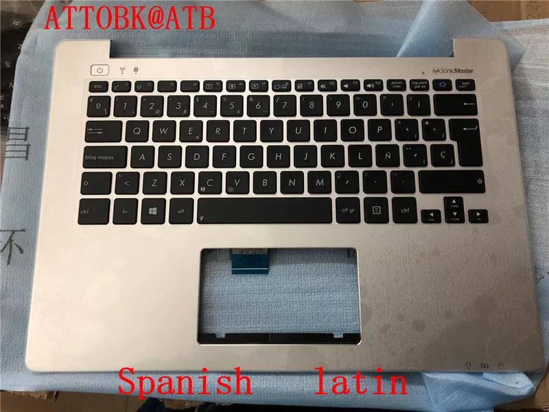 

Spanish/US laptop keyboar for Asus Q301LP Q301LA S301 V301L V301LA V301LP R304LA R304L S301L S301LA S301LP with Cover C KEYBOARD