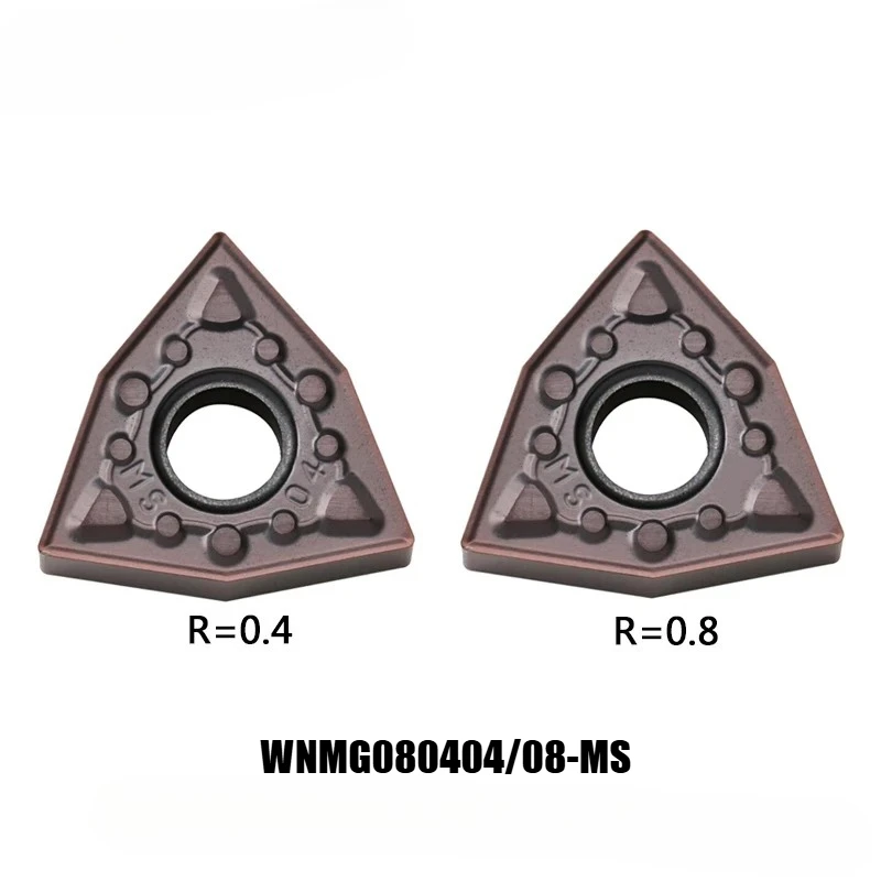 

WNMG080404/08-MS WNMG080404/08-MA Токарный станок с ЧПУ Твердосплавные вставки Режущие инструменты для стали