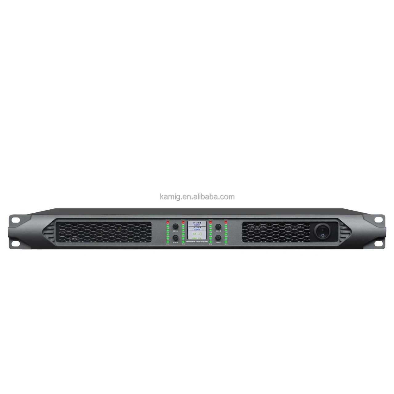 KAMIG TF43000 4x3000-Watt 4-Channel Gallium Nitride Class D Audio Power Amplifier 1U Digital Amplifier