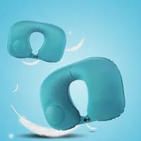 Travel Pillows Airplanes Inflatable Super Light Portable Neck Pillow U-Shape Automatic Inflatable Cervical Vertebr Pillow
