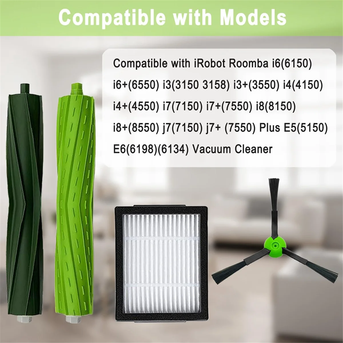 Replacement Parts Accessories for Combo J7+ Vacuum Cleaner Roller Side Brushes Filters Mopping Pad