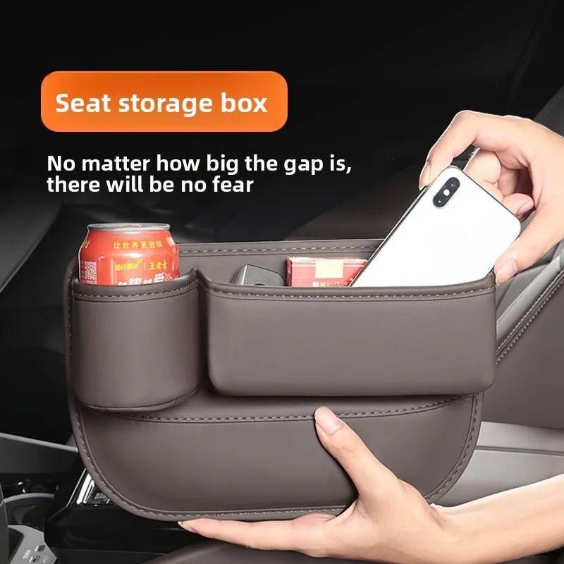 For Volkswagen VW Phaeton Beetle Car Seat Side Gap Storage Box With Cup Holder,For Card,Key,Phone,Wallet,Storage Box Accessories
