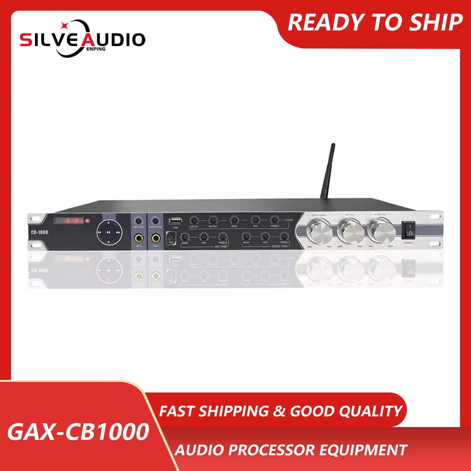 GAX-CB1000 Professional Pre-Effects Processor Home KTV Vocal Digital Mixing Effects Processor