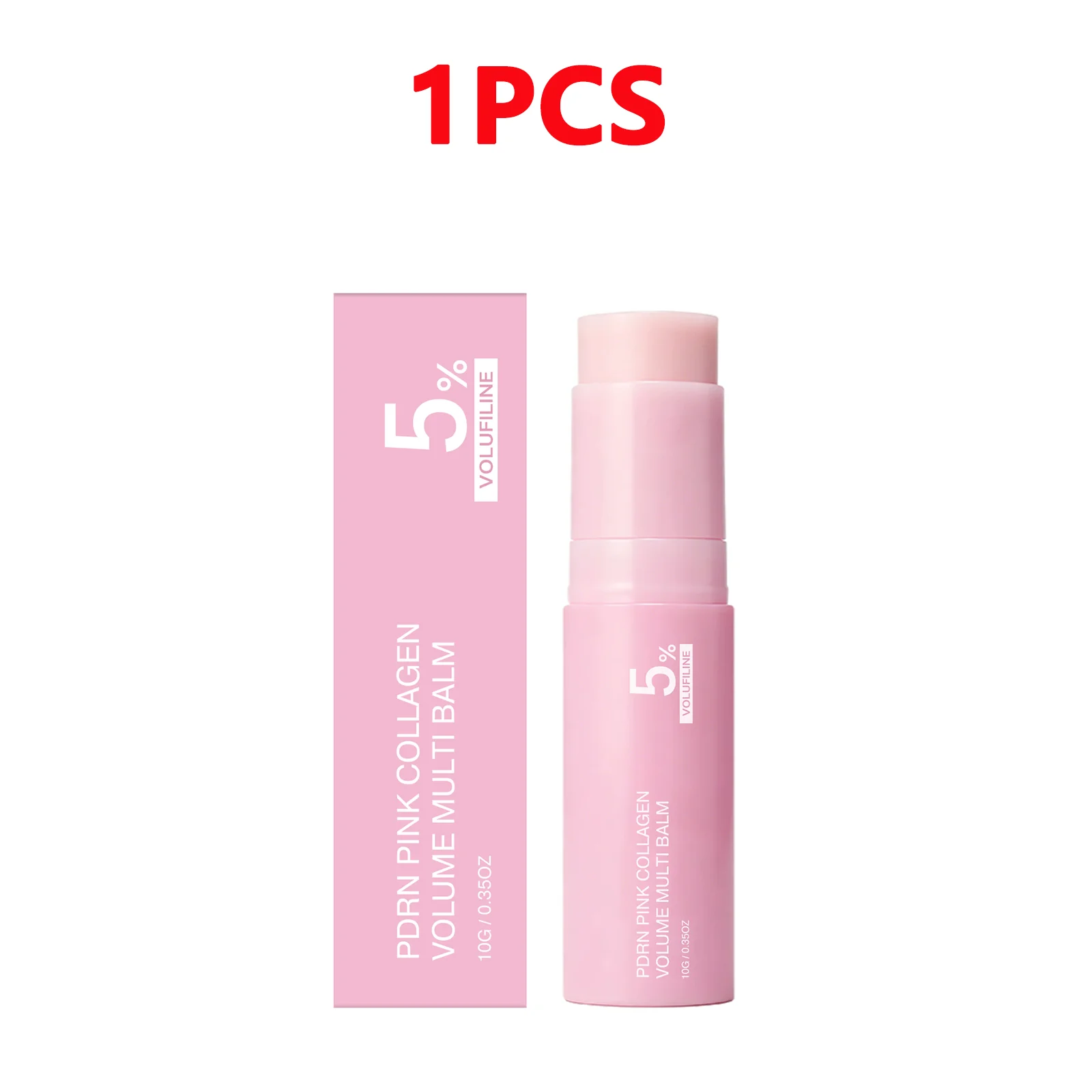 PDRN Pink Collagen Volume Multi Balm Stick Gesichts- & Körperbalsam für Augenpartie, Hals, Stirn, Lächellinien, Strahlkraft-Pflege K-Beauty