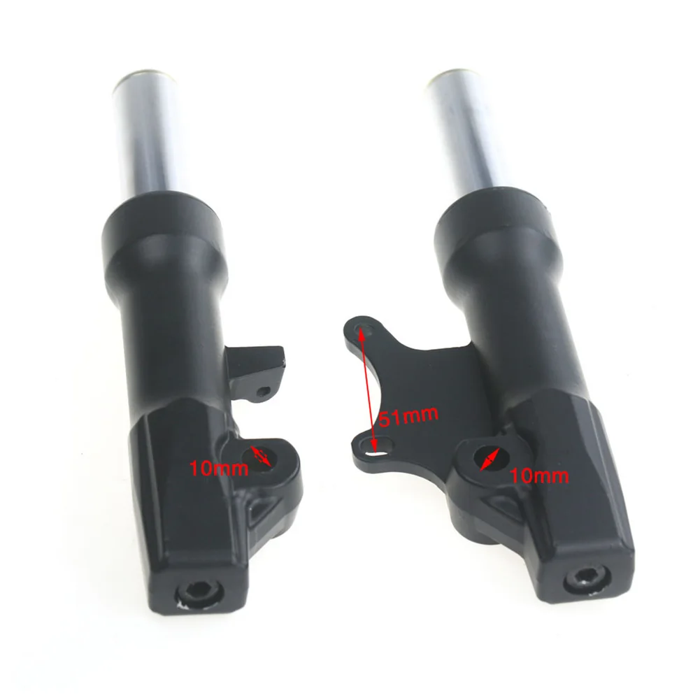 

Electric Scooter Shock Absorber 10 Inch 1pair Black Front Wheel Retrofit High Strength Stainless Steel High Quality