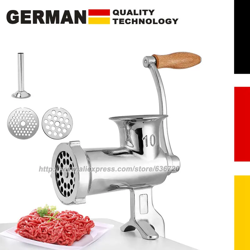 Hachoir à Viande Manuel Fuworance – Fixe Par Pince, Accessoire Saucisses Et Pâtes, Aluminium