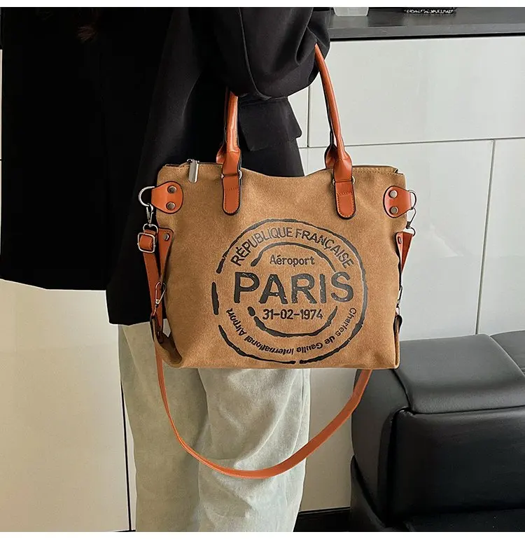 2025 Summer Fashionable Women's Nylon Cloth Tote-Unique Sewing Thread Design-Great for Weekend Getaways, Traveling & Office Use