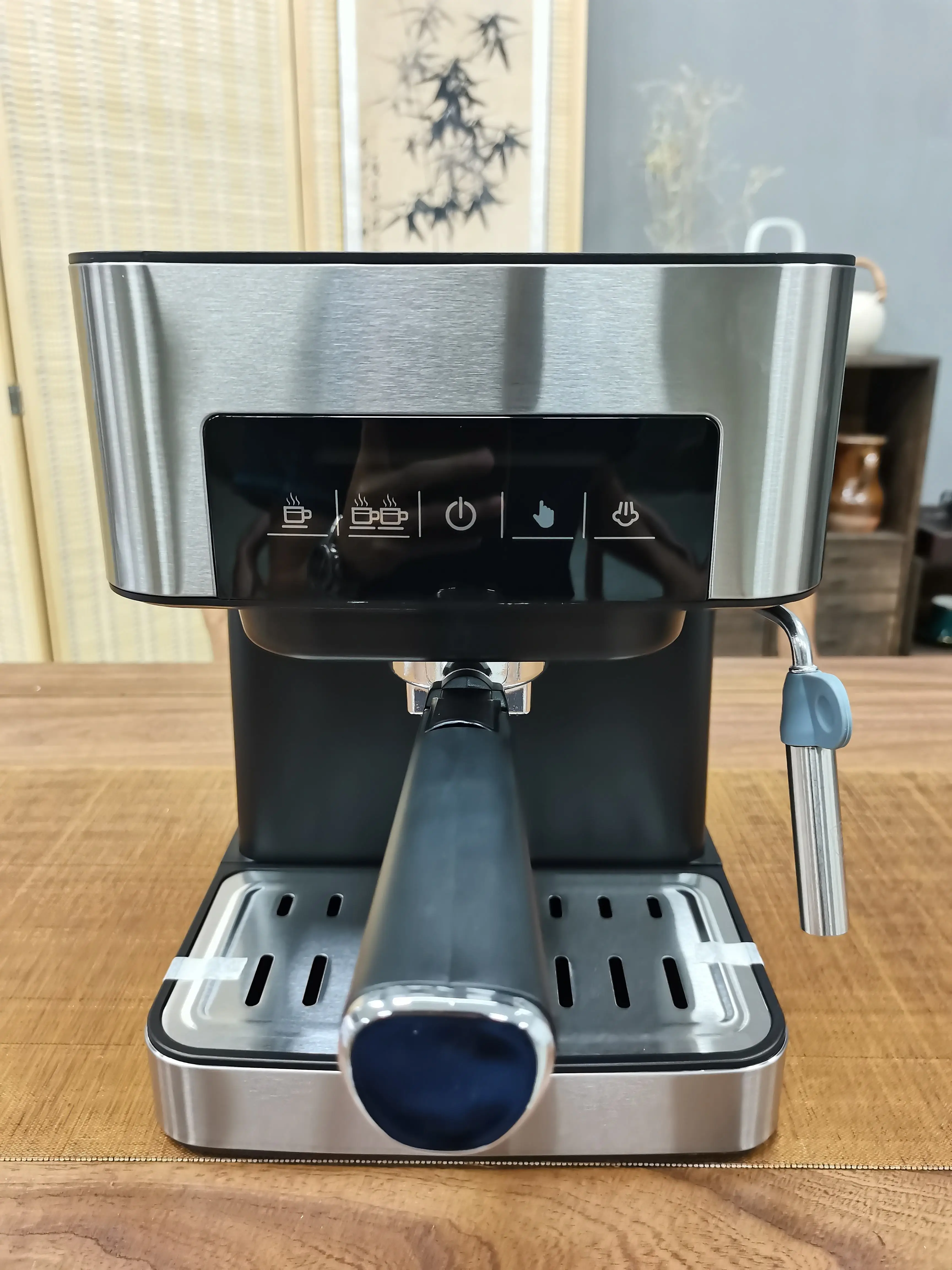 PA-6863 High-End Commercial Home Use Portable Automatic Espresso Coffee Machine Stainless Steel Housing Hotel Grade
