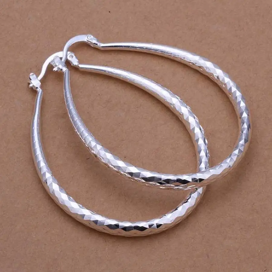 

fashion 925 Sterling Silver beautiful High quality Earrings charms for women lady wedding gifts Jewelry free shipping