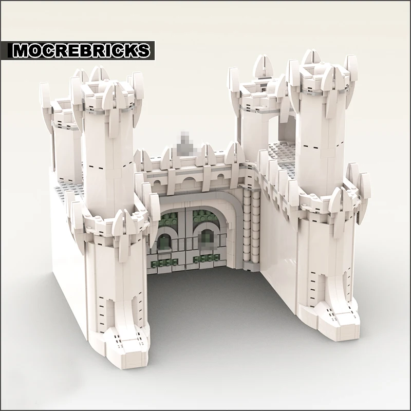 Film Science Fiction Series MOC Building Blocks The Walls Of Minas-Tirith  Assembly Model Ultimate Collector Bricks Children Toy