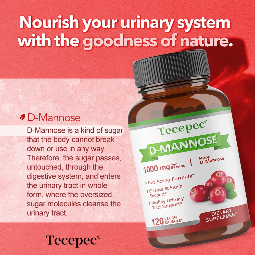 Capsule di supporto per la salute del tratto urinario e della vescica naturale da 1000 mg, supportano l'equilibrio dello zucchero nel sangue, favorisce la salute intestinale