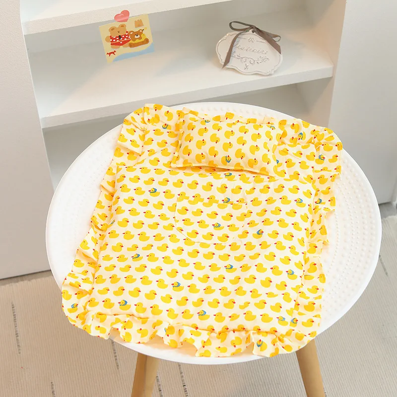 

20cm Cotton Doll Bedding New Hot-selling Double Sleeping Bag Pillow Cute Simplicity Versatile Cartoon Printed Quilt Pillow