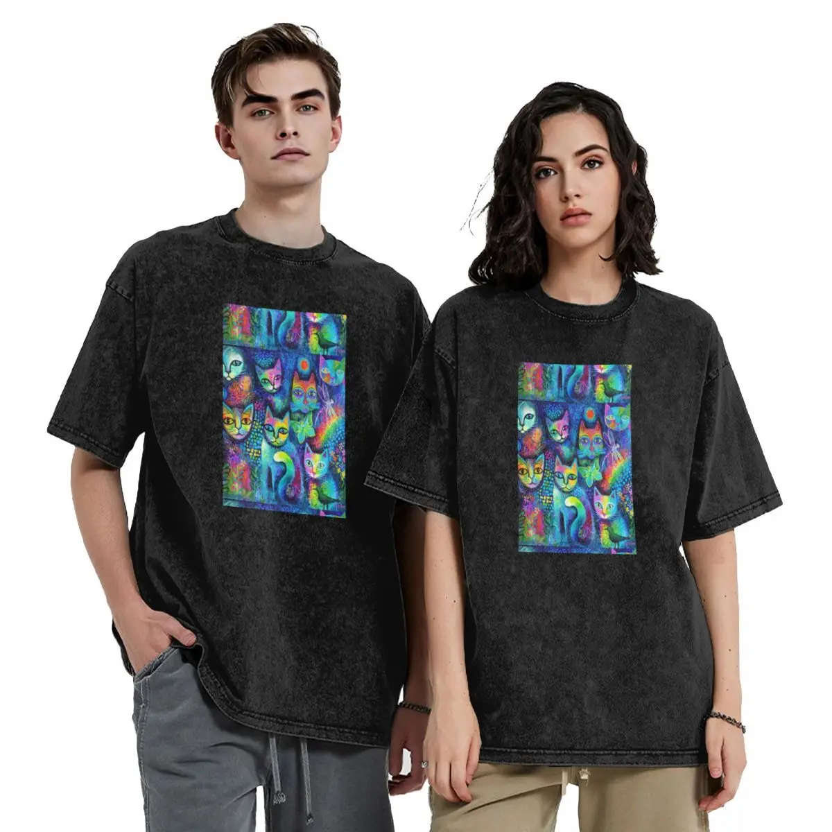 

Magicats T-Shirt summer 2025 street wear rapper graphic tees oversized t shirt men