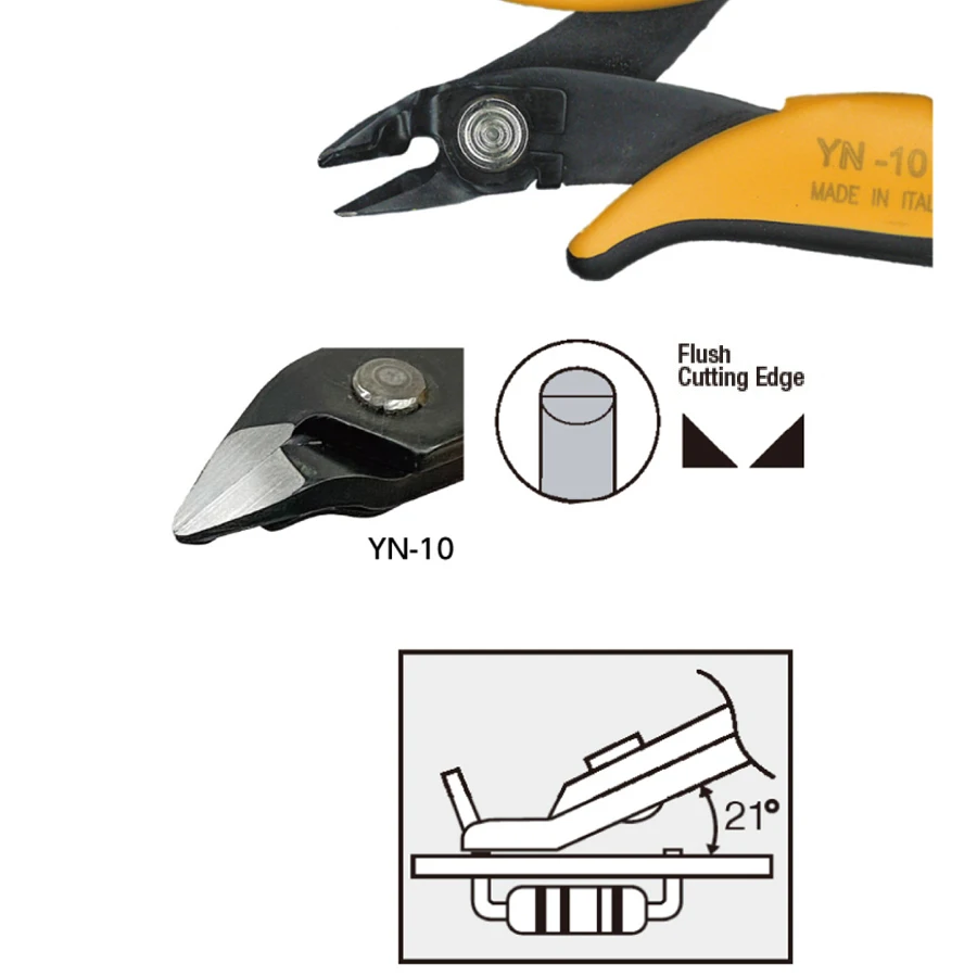 GOOT Precision Electronics Cutter Micro Wire Cutter for Model Jewelry Made in Japan YN Series