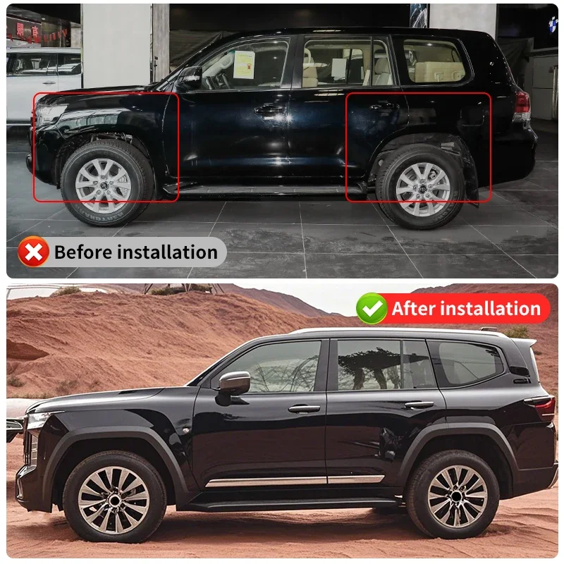 Per Toyota Land Cruiser 300 2022 2023 2024 2025 Lc300 Ruota Sopracciglio Ruota Flare Decorazione Esterna Accessori di Aggiornamento Body Kit