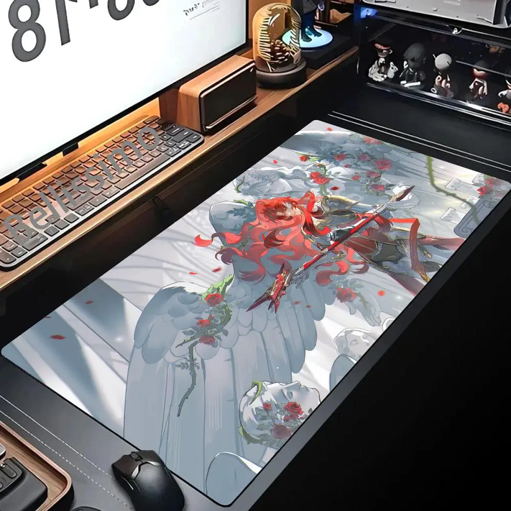 Honkai Star Rail Argenti Mouse Pad Laptop Gaming Keyboard Mouse Pad Gamer Cabinet Desktop Mouse Mat Table Mat Carpet