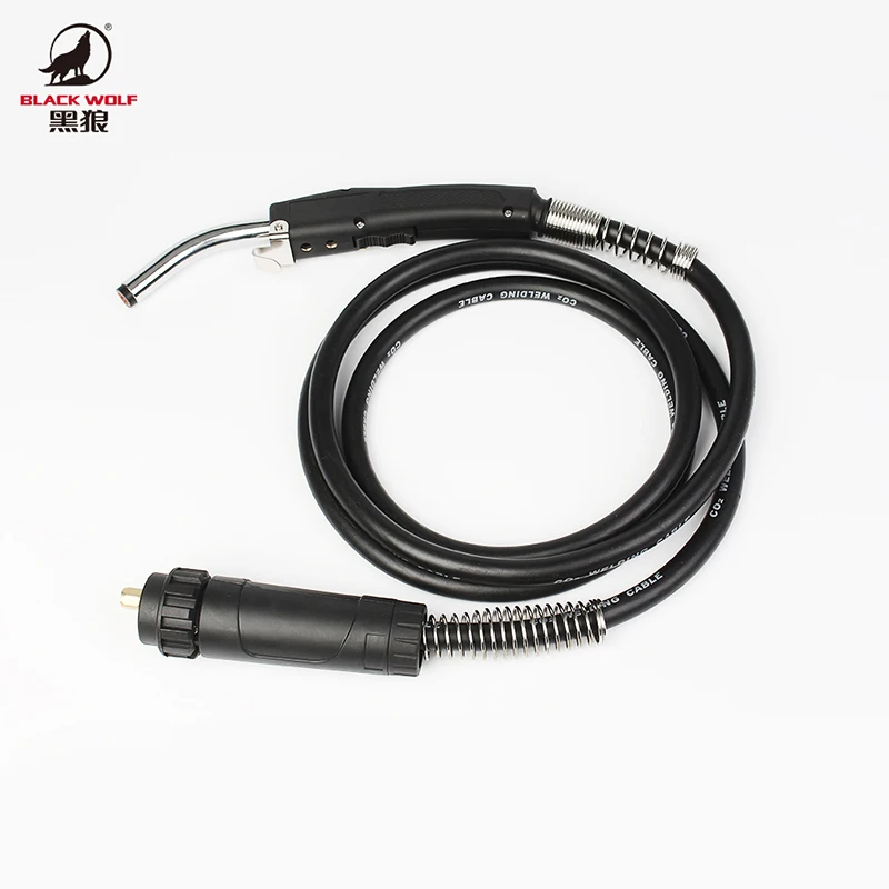 2024    BLACK WOLF American Type Mig Torch Mag Welding Torch 3 Meter Cable 200A Air Cooled Welding Torch