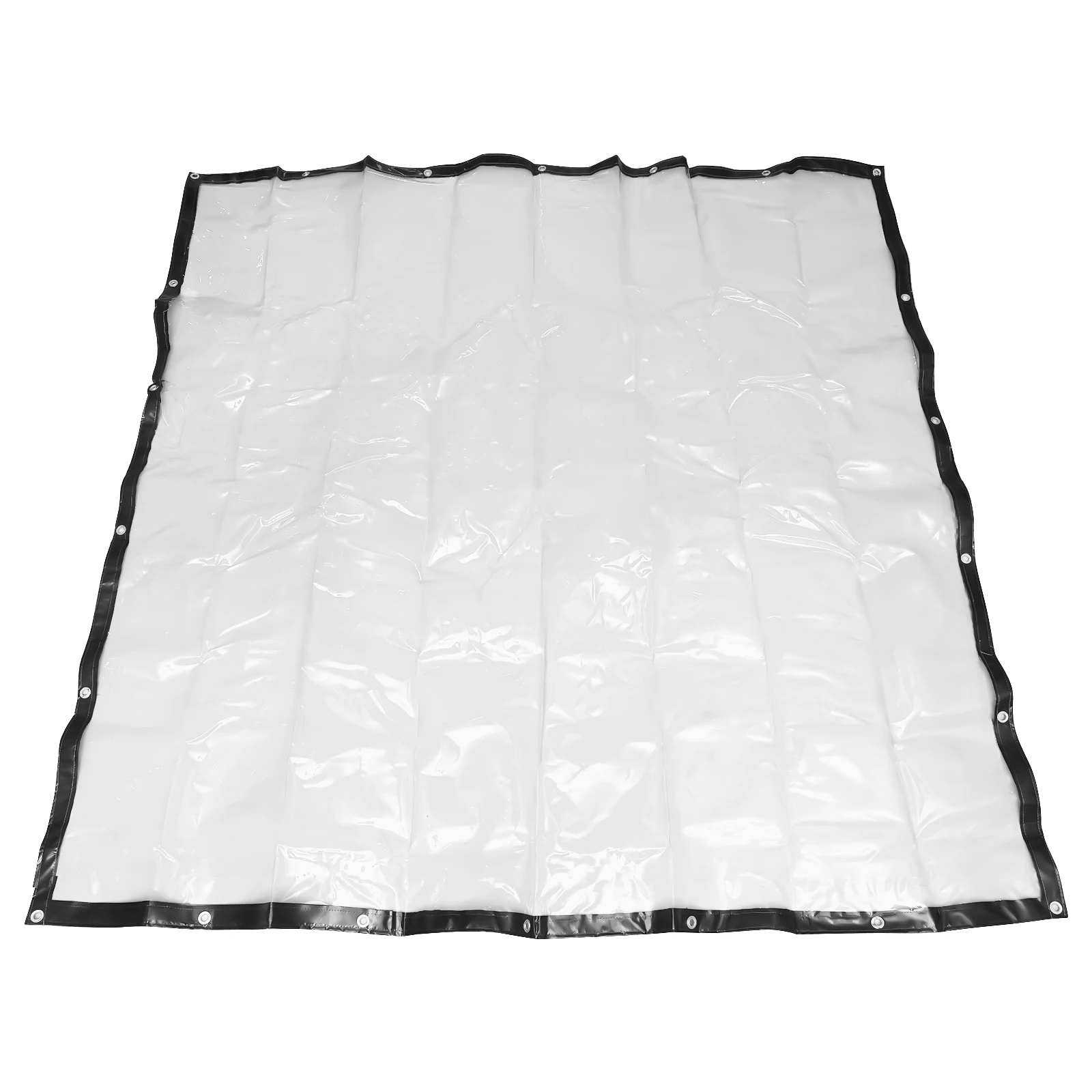 8*10 ft wasserdichtes klares Markisen dach schwarz Roll-Up-Terrassen gehäuse Planen tuch, handels üblicher PVC-Vinyl vorhang