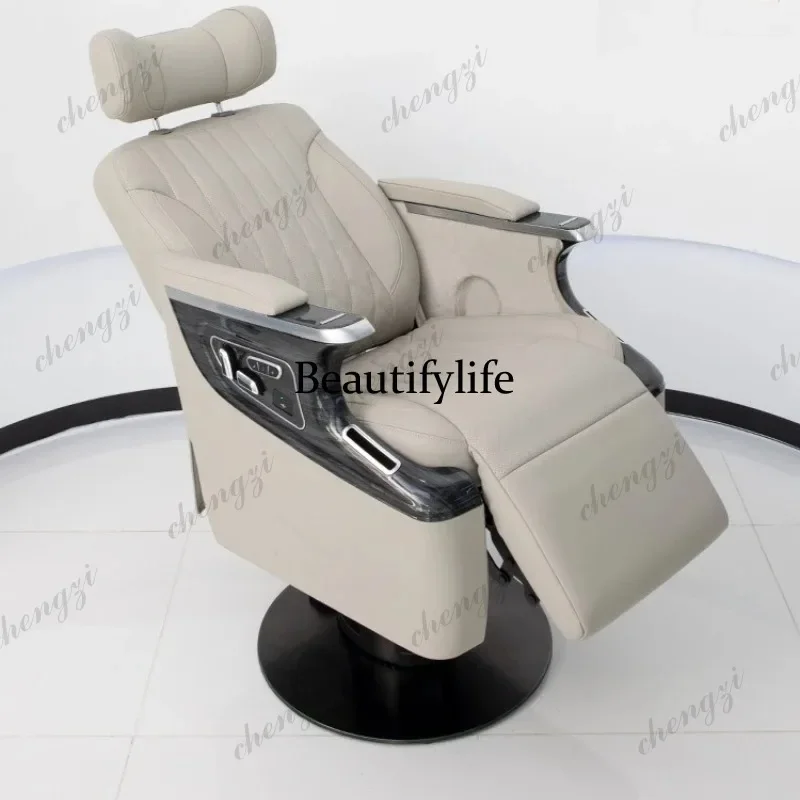 F181   Large Folded Backrest Barber Chair Soft Seat Special Pedicure Barber Chairs Fashionable Comfortable Salon