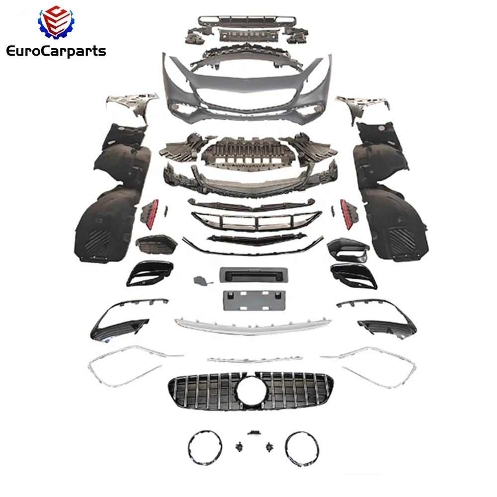 High Quality  Body Kit for Mercedes Benz S Coupe C217 2015-2021 Upgrade To S63 S65 Coupe  Bodykit with Bumper Grille