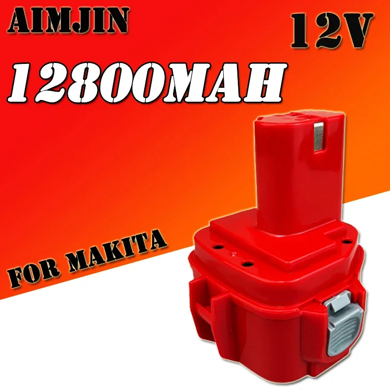 12V 12800mAh For Makita PA12 Battery Ni-Mh 1200 1220 1201 1222 1233SA/B1235 192681-5 Cordless Tools Replacement Battery