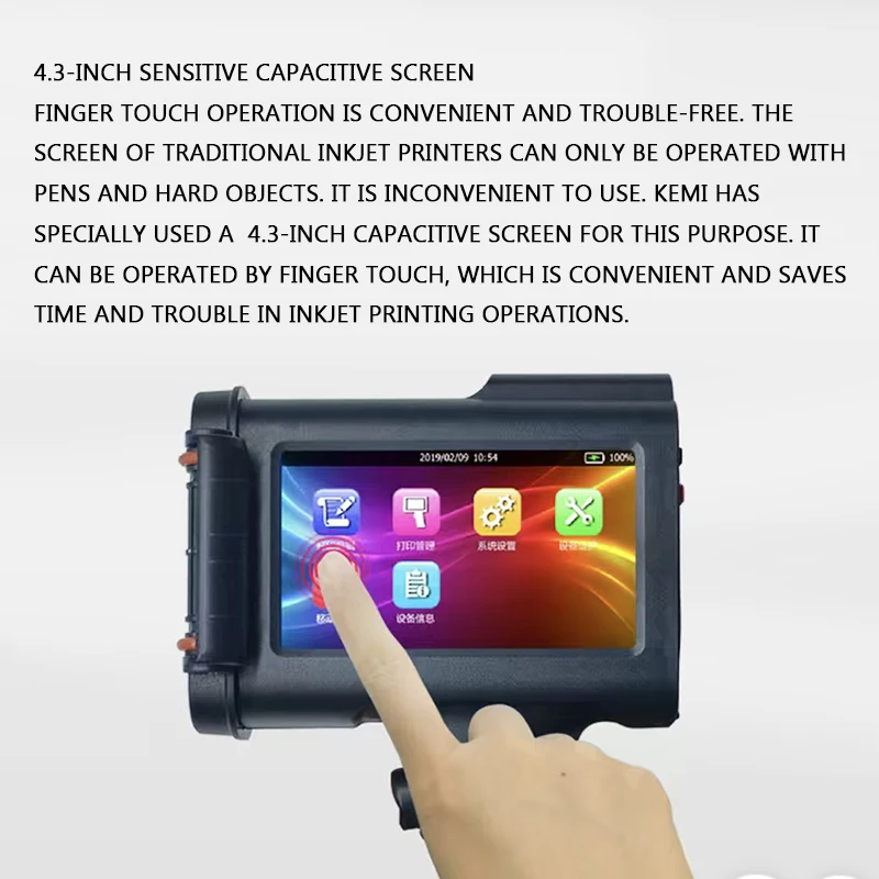 Imagem -06 - Portátil Touch Screen Inkjet Printer m2 Smart Coder Alimentos Bolsa de Plástico Caixa Data de Produção Impressão Handheld