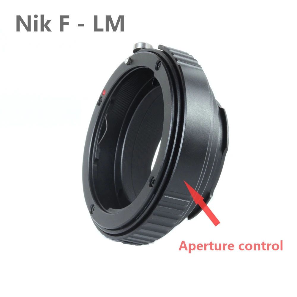 Nik(G) - LM Nikon F - Leica M Mount Adapter Ring With Aperture Control for Nikon F mount Lens for Leica M mount Camera M10 M7 MP