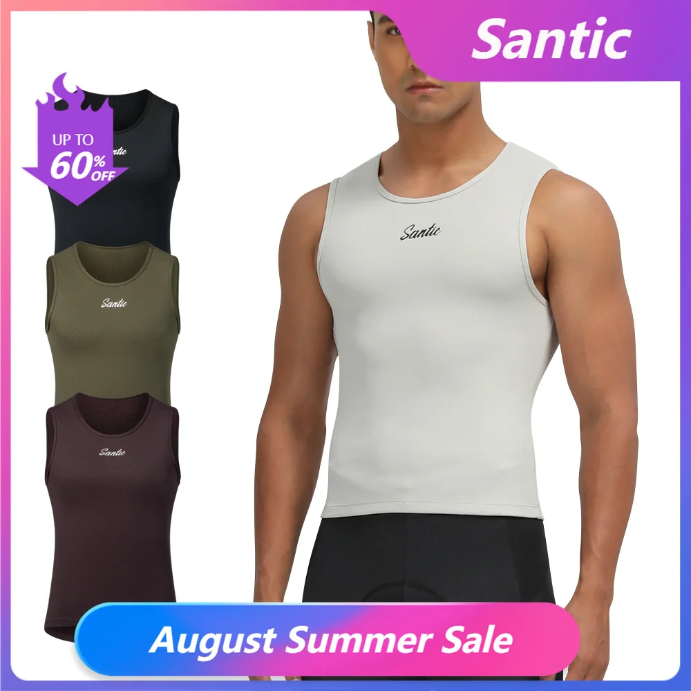Santic Colete Ciclismo Inverno Veludo Quente