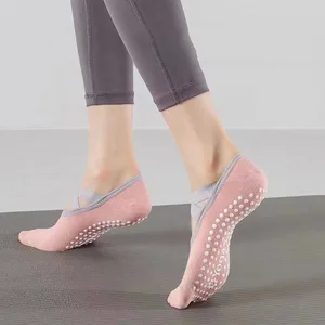 Bootsocken für professionelles Yoga für Nicht -Slip -Frauen, Innenräume, Spezialboden, Fitnesstanz, Pilates, Anfänger, Frühling, Sommer, Sommer 8 Hauptverkaufssocken Pilates - №4