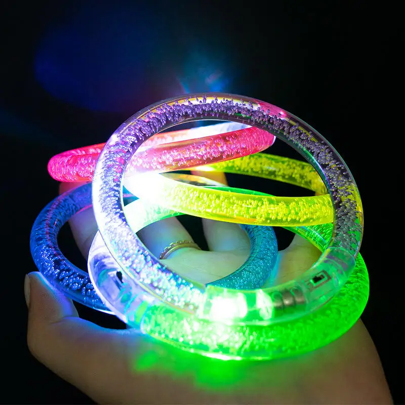 10pcs Glow Sticks Bracelets Novel Luminous Stick Bracelet LED Flashing Wristband Children Glowing In The Dark Toy Party Supplies