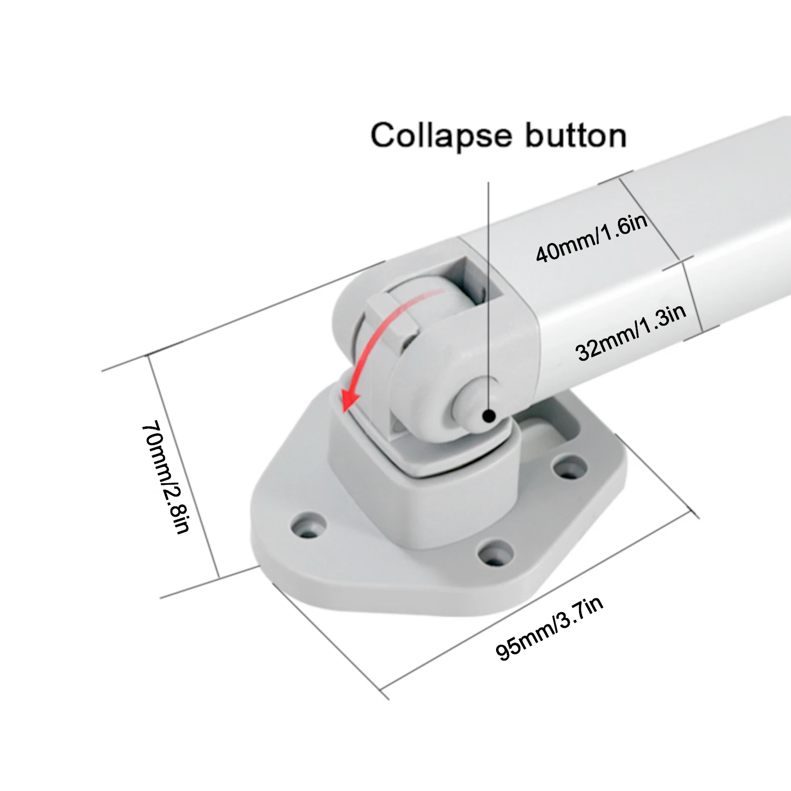 رفع أرجل طاولة قابلة للتعديل ، دعم قابل للطي تلسكوبي ، يخت قارب كرفان ، rfall-140