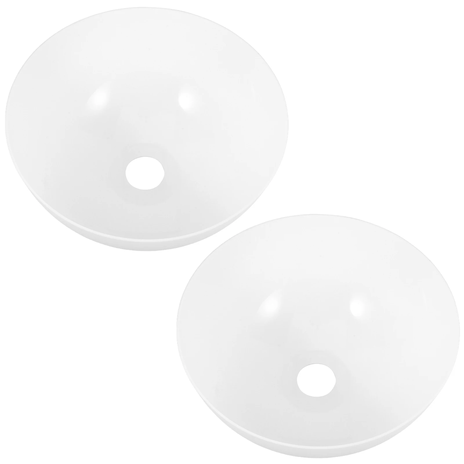 

2Pcs Modern White Plastic Mushroom Lampshade Semi Circle Dome for Floor Table Lamp Light Fixture Replacement Soft Illumination