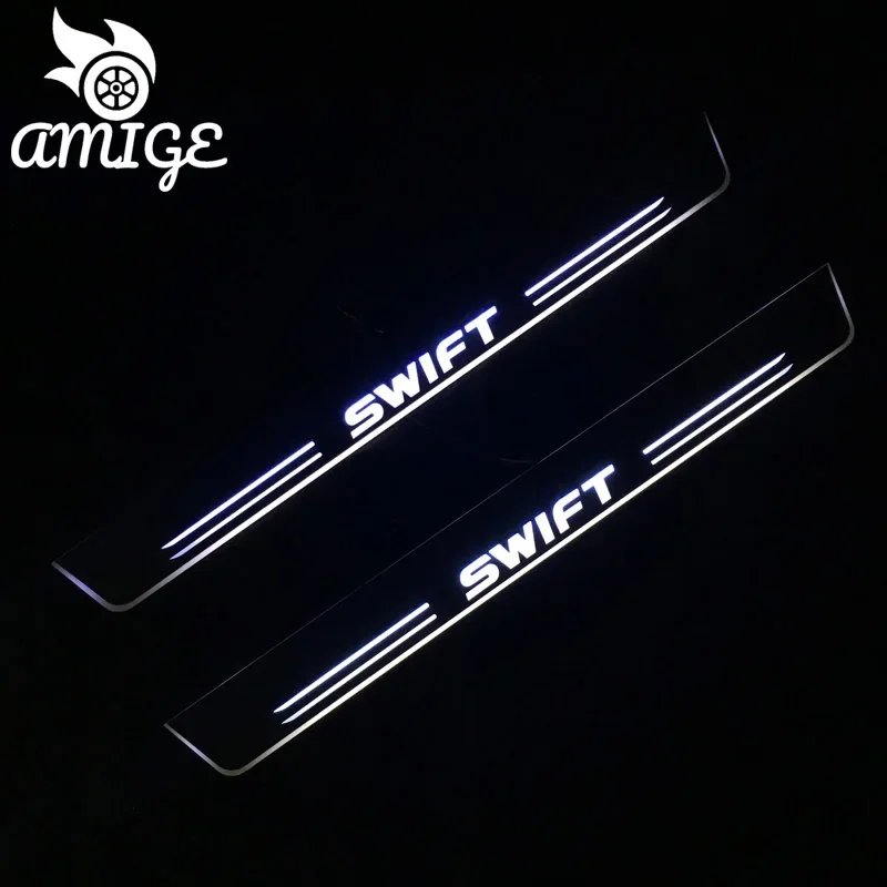 

LED Car pedal light For Suzuki Swift 2015 2016 2017 2018 Pathway welcome scuff Light Door moving pedal lights