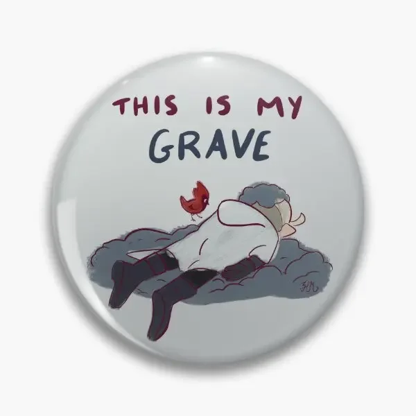 This Is My Grave Hunter The Owl House Soft Button Pin Cute Hat Cartoon Funny Women Decor Creative Clothes Collar Jewelry Badge