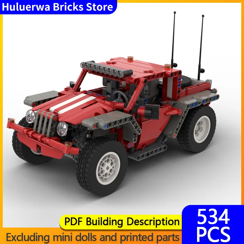 

Модель скоростного гоночного автомобиля MOC, строительные кирпичи, спасатель, внедорожник, модульная технология, детский праздничный подарок, сборный игрушечный костюм