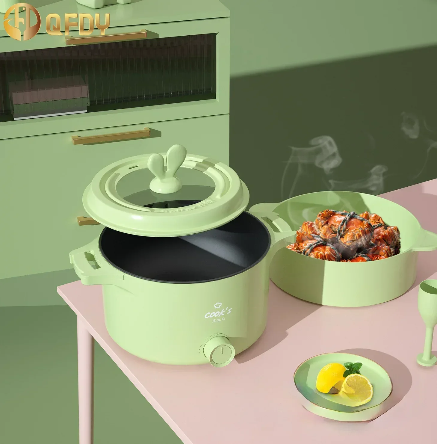 

Electric cooking pot Multi-functional home dormitory small electric hot pot students small electric pot non-stick pat