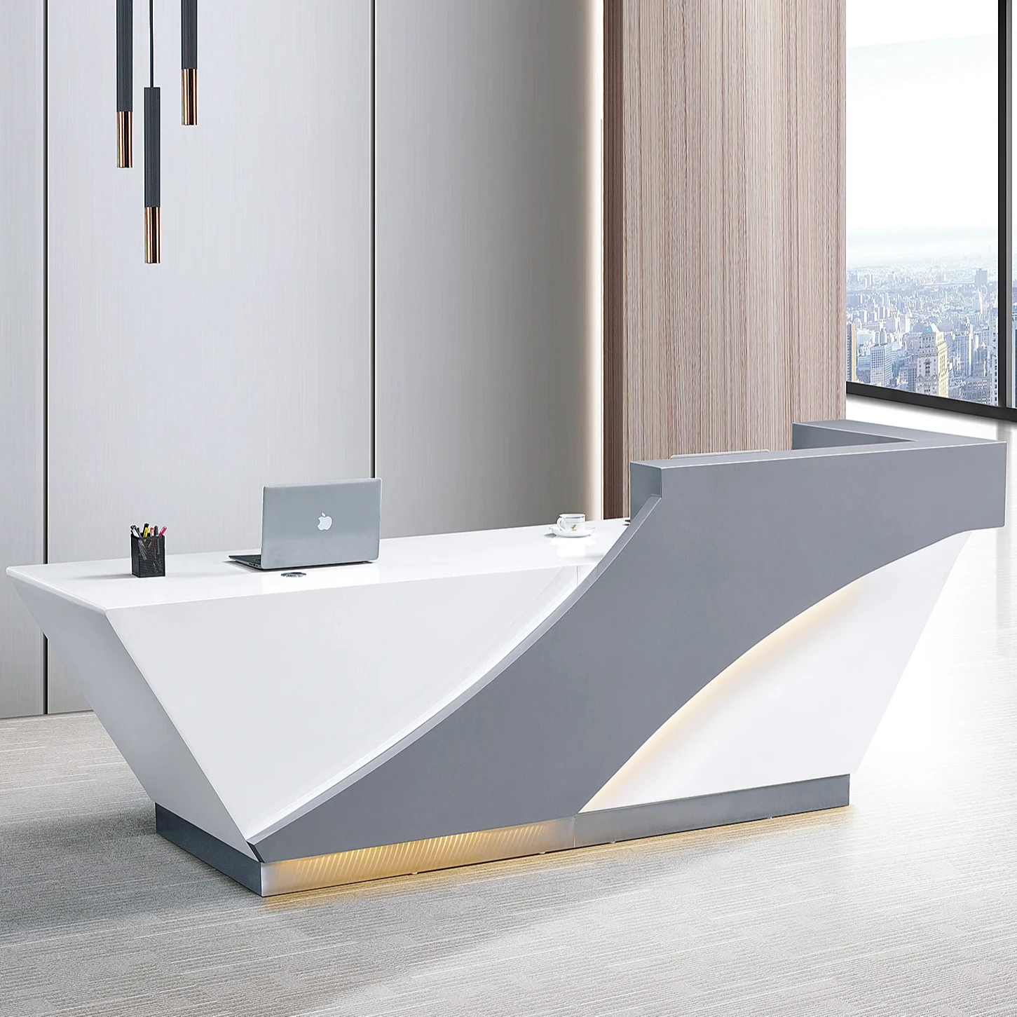 

Современный простой стол по индивидуальному заказу для офиса и общественного лака, прием компании, стойка регистрации, отели, салон красоты, консультация