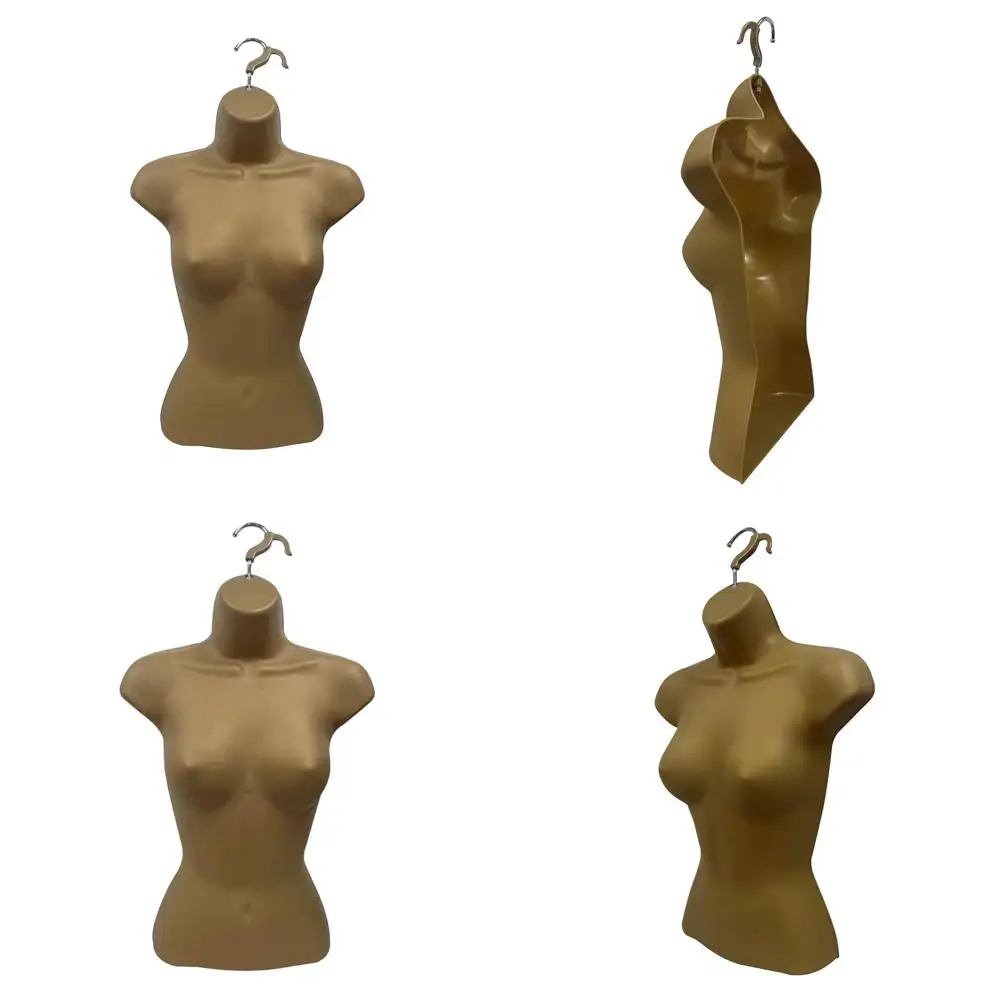 

Bronze Stackable Hollow Back Mannequin for S-M Clothing Sizes with Hanging Hooks, Ideal for T-Shirt Displays and Countertop Show