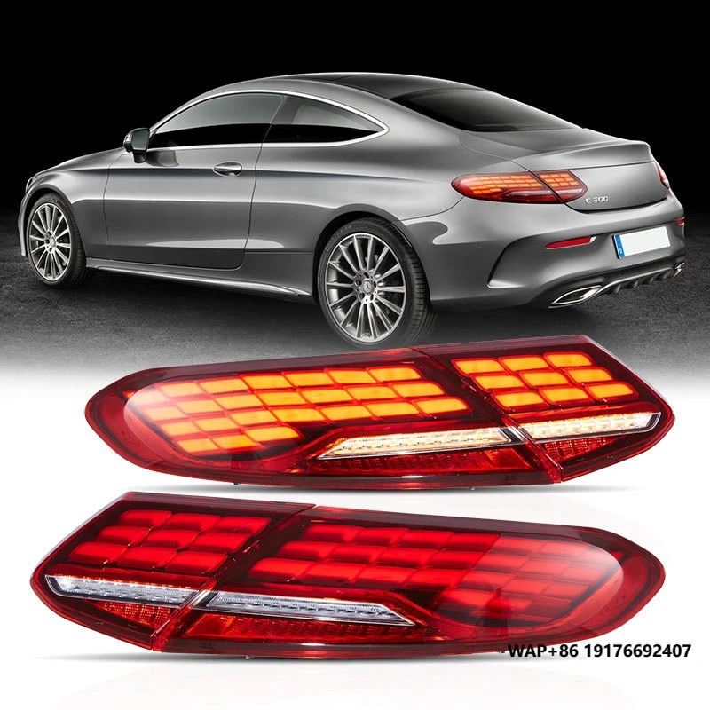 VLAND Factory LED Taillights for MercedesBenz C-Class C205 Coupe 2015-2023 and A205 Cabriolet/Convertible 2016-2023 4th Gen