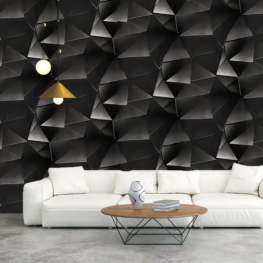 Black Self-adhesive Wallpaper Waterproof and Moisture-proof Study Bedroom Dining Room Living Room Decoration Sticker  Wallpaper