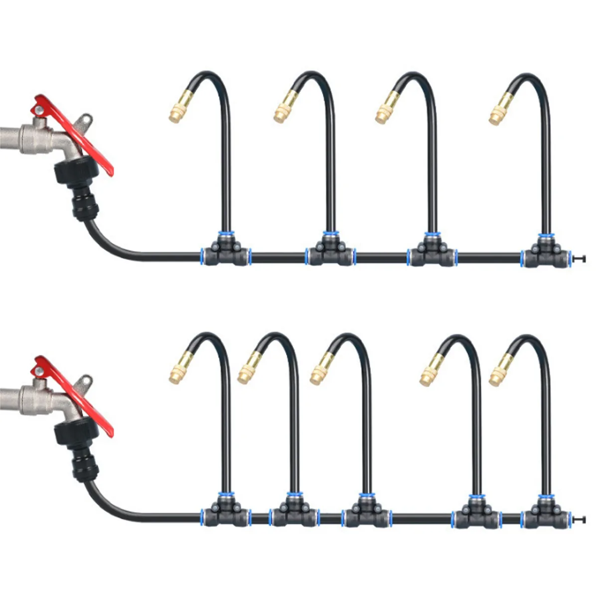For Healthy Plant Growth Quick Connect Hose Adapter Leakproof Drip Irrigation Adapter As Shown Push-to-fit Design