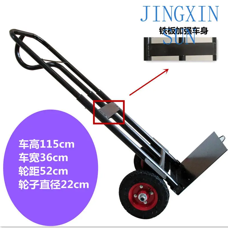Heavy-Duty Folding Trolley - Portable Trolleys, Shopping Trailers, Multi-Purpose Luggage Carts, Durable and Versatile