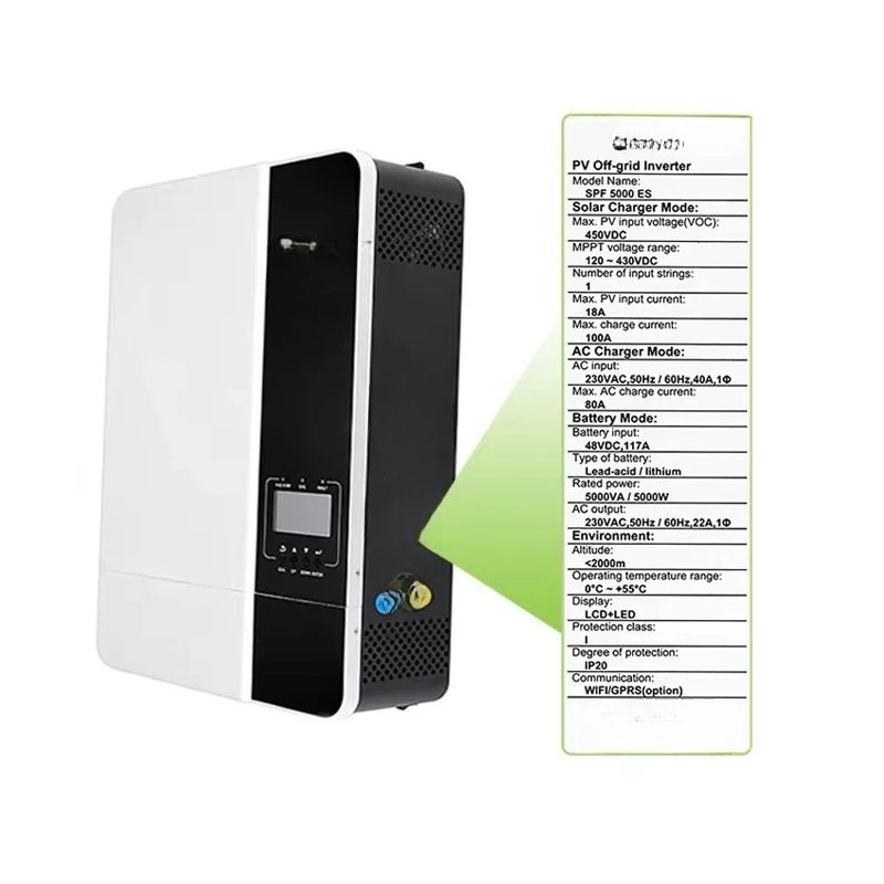 5000ES Single Phase Pure Sine Wave Solar System Inverter Off Grid PV Inverter With MPPT Controller