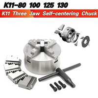 K12 80 100 125 160 200 250 130 Lathe Chuck 100mm Sanou Four Jaw Self-centering Chuck 4'' Scroll Chuck For Small L