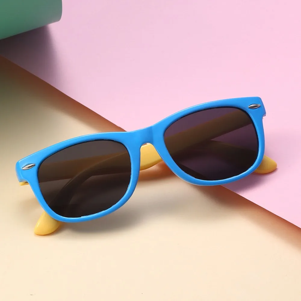 

Personalized Anti UV Polarizer Sunglasses TAC Splicing Color Kids Sun Glasses Lightweight Cool Big Frame Eyewear Unisex