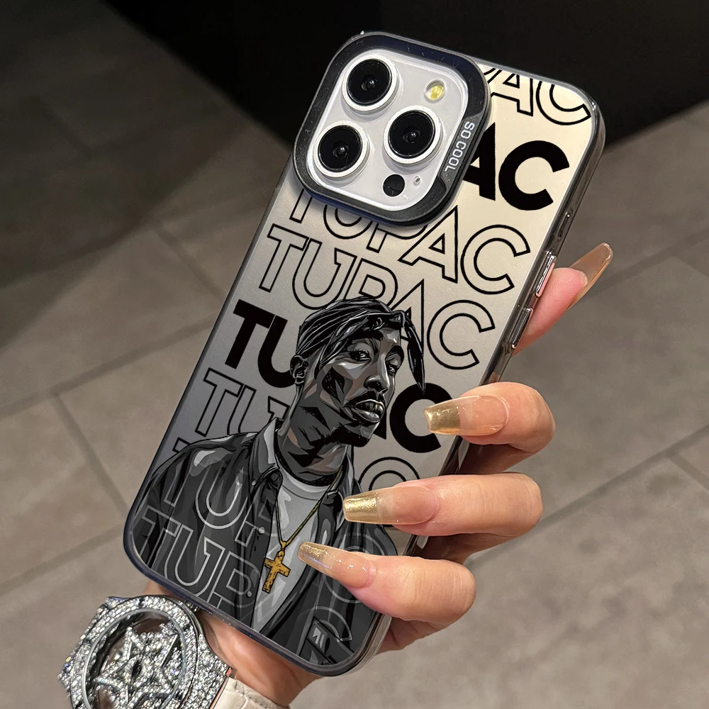 Rapper 2pac Singer Tupac Phone Case for Samsung Galaxy S24 S23 FE S22 Ultra Plus 5G A06 A05S A05 A04S A04 A03S A03 Hard Cover