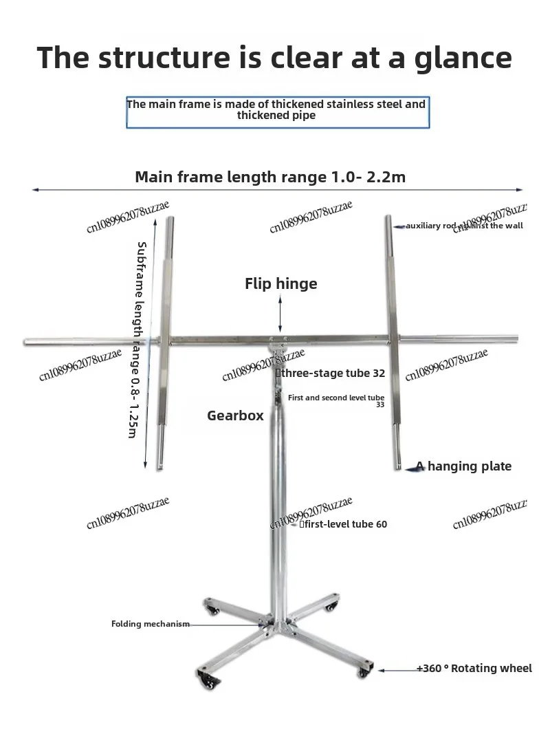 Gypsum Board Extra Board Woodworking Ceiling Sealing Board Bracket Decoration Hand Lift Lifting Mobile Platform